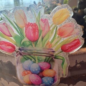 Colorful Tulip Badge Reel